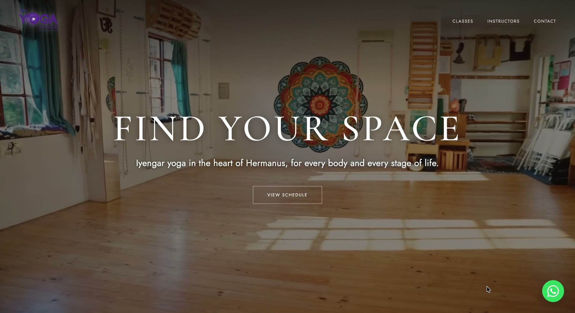 My Yoga Space website